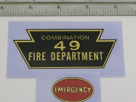 Combination 49 Fire Truck Decal set Sale