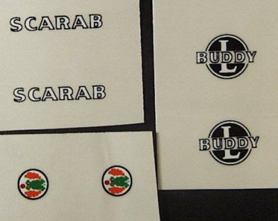 Buddy L Decal Set : Scarab Sale