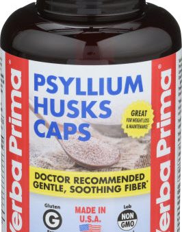 Fiber Psyllium Husks Cap - 180 CP (case of 1) For Sale