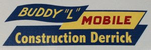 Buddy L Mobile Construction Derrick Decal Online