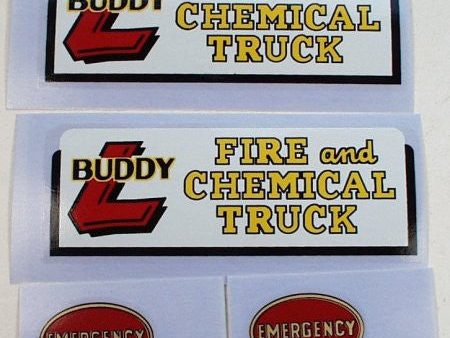 Buddy L Decal Set Fire & Chem. Online now