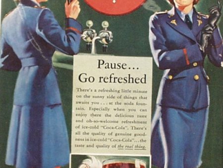 1940s Coca-Cola Advertising Magazine Ad Cutout Hot on Sale