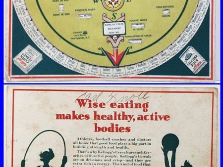 1933 Kellogg s Rice Krispie Premium Wheel of Knowledge Sale