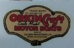 Orkin Craft Motor Boats Decal 1-3 4  Online Hot Sale