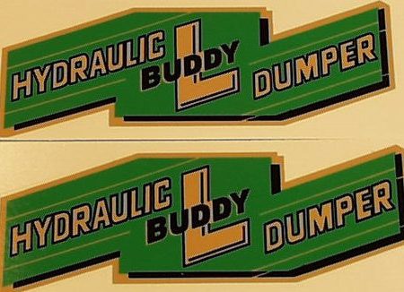 Buddy L Hydraulic Dumper Decal Sale