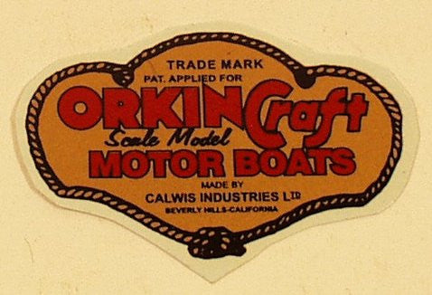 Orkin Craft Motor Boats Decal 1-3 4  Online Hot Sale