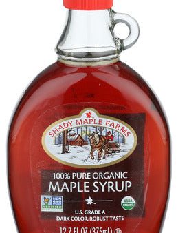 Syrup Maple Dk Robust Org - 12.7 OZ (case of 12) For Discount