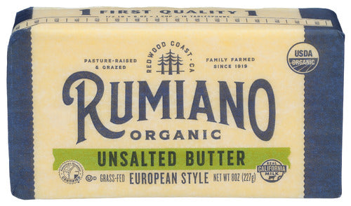 Butter Unsalted Org - 8 OZ (case of 12) Sale