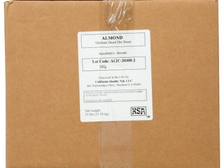 Almond Stk Diced Med - 25 LB (Case of 1) Online Hot Sale