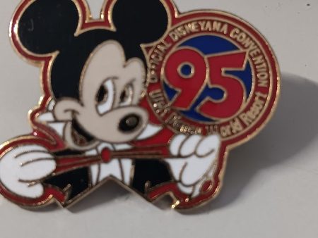 Disney Mickey Mouse Enameled Pin 1995 Disney World Convention Cheap