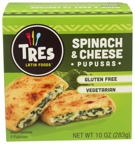 Pupusa Spinach & Cheese - 10 OZ (case of 8) Online Sale