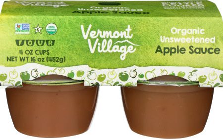 Applesauce Cup Unswt Org 4Pk - 16 OZ (case of 12) For Discount