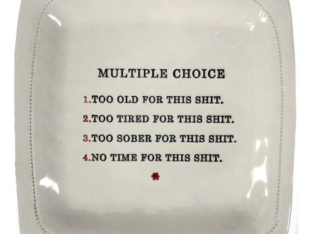 Multiple Choice. 6  x 6  Porcelain Dish on Sale