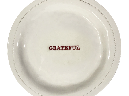 Grateful-  6  Porcelain Round Dish Online now