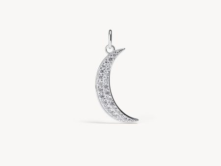 Crescent Moon Pavé Charm Online Sale