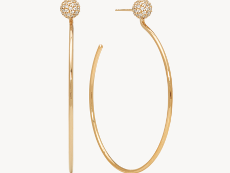 Revolve Pavé Hoop Earrings Cheap