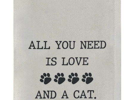 All You Need is Love and a Cat...and Wine. For Sale