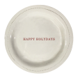 Happy Holidays.-Porcelain Round Hot on Sale