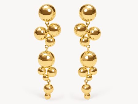 Bubbly Linear Drop Earrings For Discount