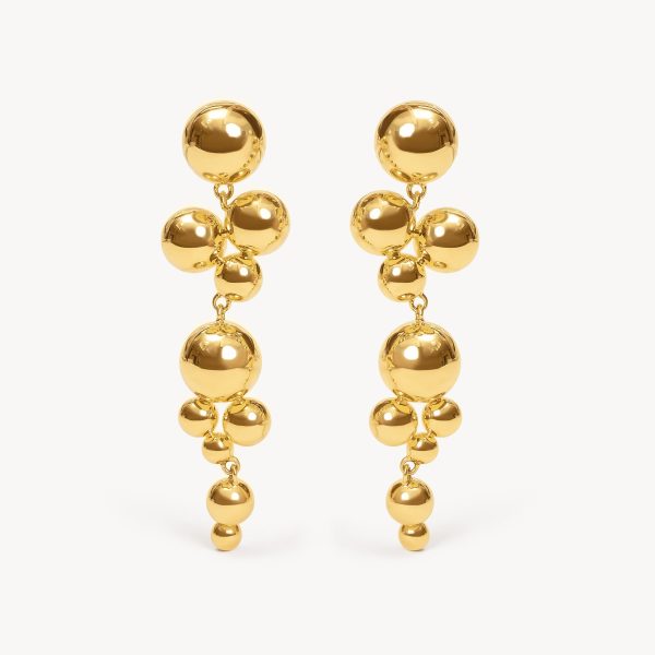 Bubbly Linear Drop Earrings For Discount