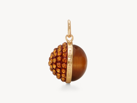 Duo Tiger Eye & Amber Sparkle Charm Online now