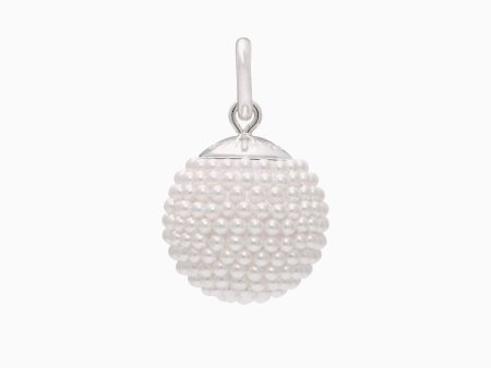 White Pearl Sparkle Ball™ Charm Online now