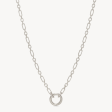 Figaro Charm Chain Necklace — Silver Discount