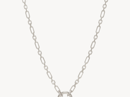 Figaro Charm Chain Necklace — Silver Discount