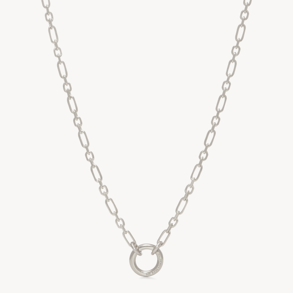 Figaro Charm Chain Necklace — Silver Discount