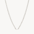 Figaro Charm Chain Necklace — Silver Discount