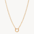 Figaro Charm Chain Necklace — Gold on Sale