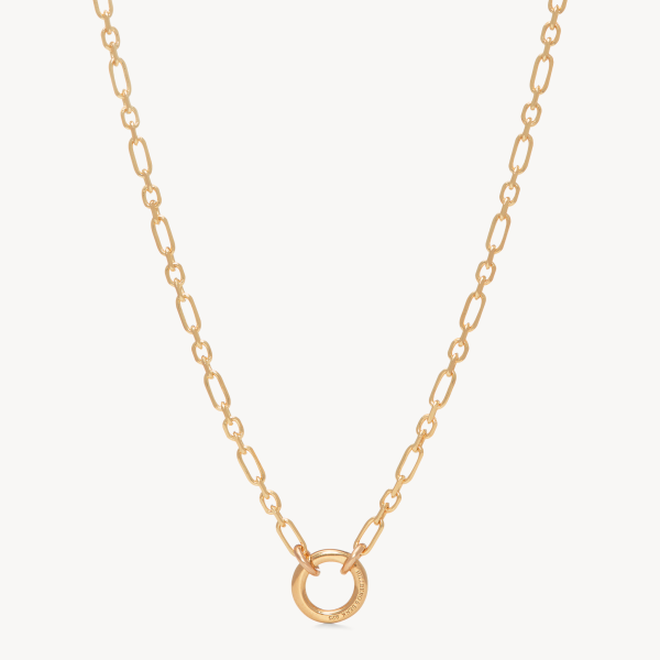 Figaro Charm Chain Necklace — Gold on Sale