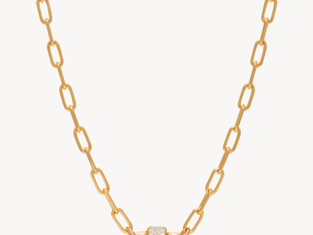 Clip Charm Chain Necklace — Gold Cheap