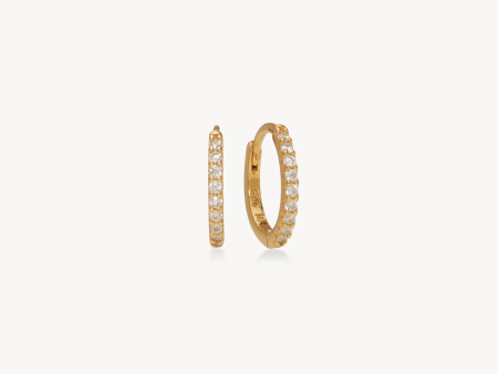 Mini Pavé Hoop Earrings Online