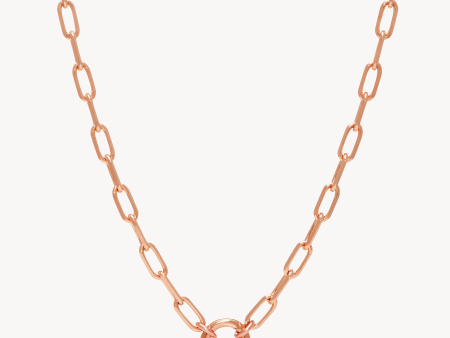 Clip Charm Chain Necklace — Rose Gold Online Hot Sale