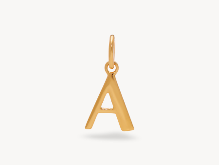 Gold Letter Charm Online