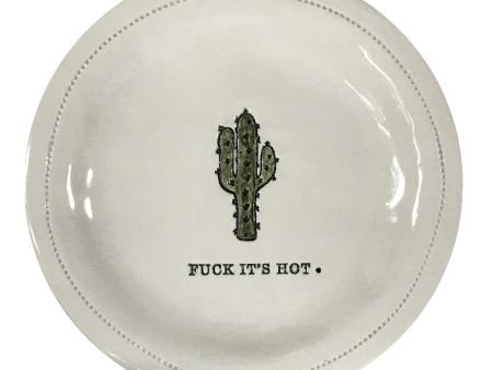 Fuck It s Hot.-Porcelain Round Online Sale