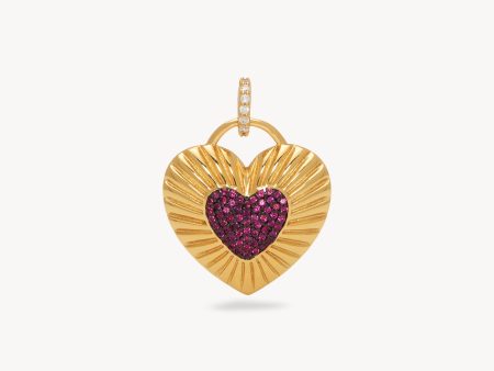 Aura Heart Charm Discount