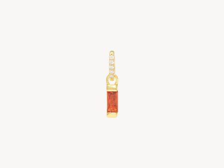 Birthstone Baguette Charm Hot on Sale