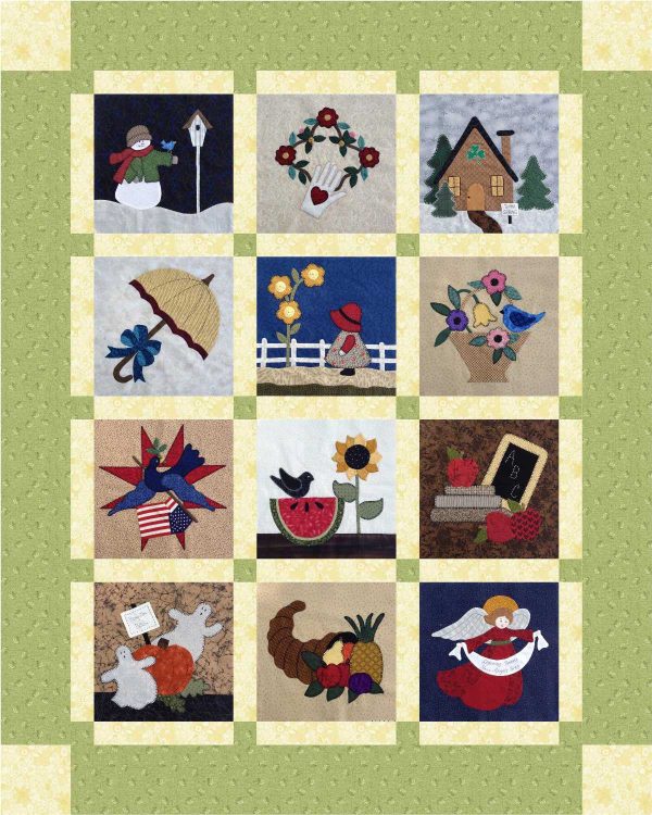 Seasonal Sampler Block of the Month Supply