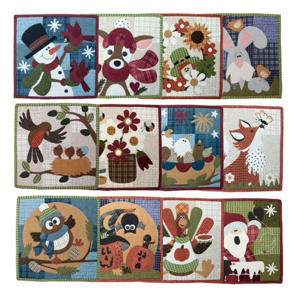 Little Quilts Squared - Calendar Series Block of the Month - Individual Patterns For Cheap